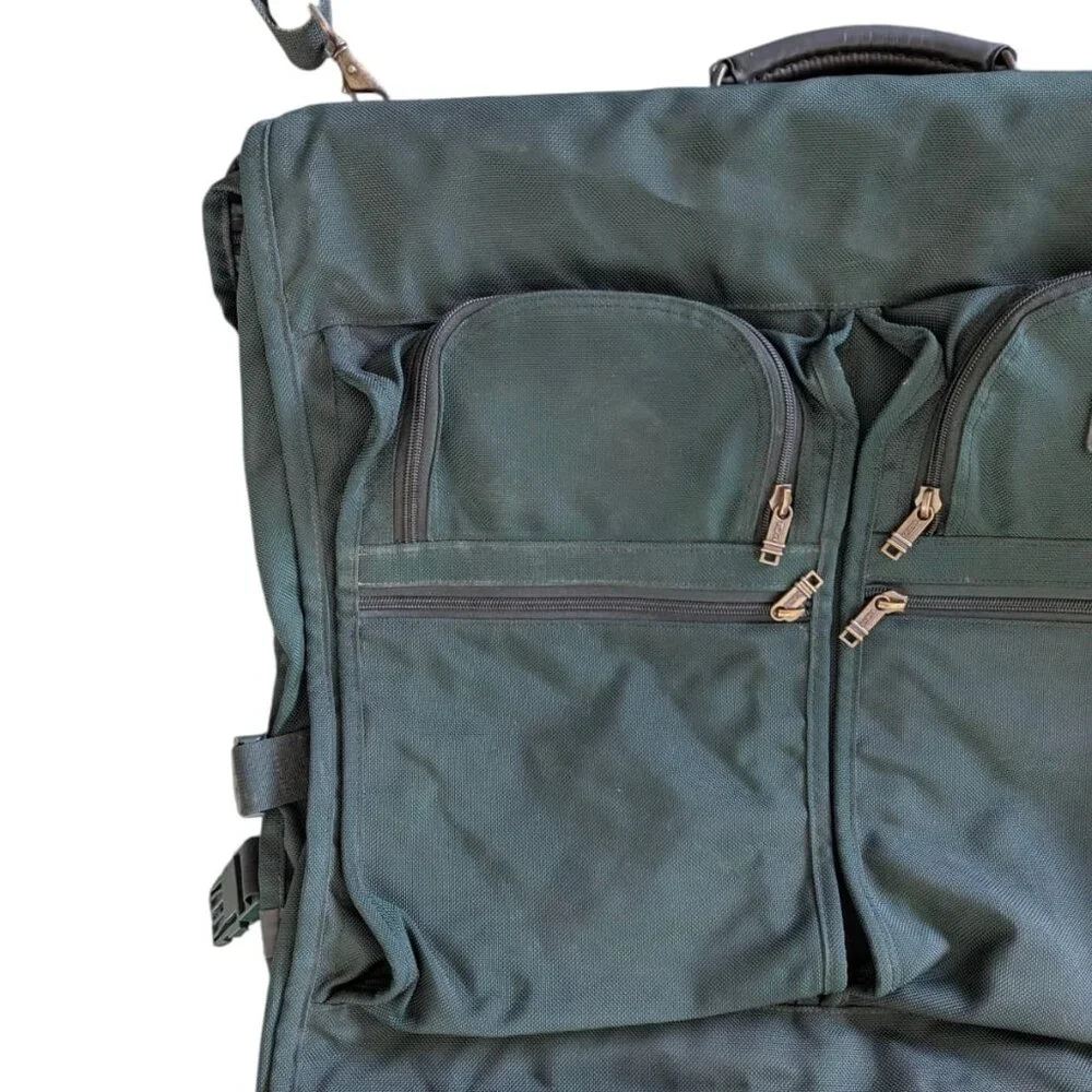 Vintage Green Tumi Hanging Garment Carrier